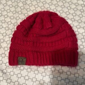 C.C dark pink Knit Beanie